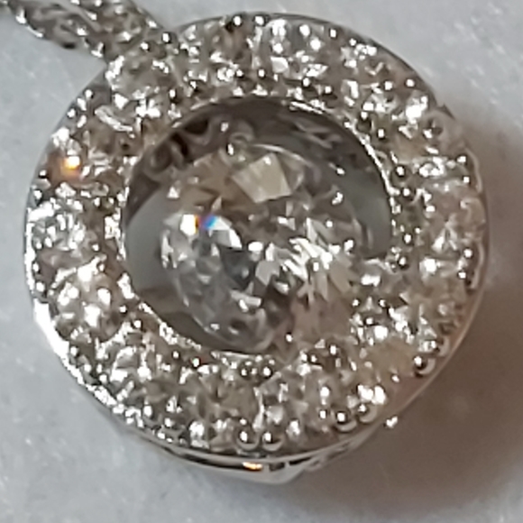 Caroline Creba Sterling Silver Necklace w/Dancing Pendant - Picture 4 of 9